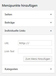 WordPress Hilfe - Grafiken oder Icons im Menü hinzufügen