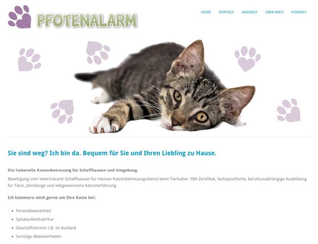 Pfotenalarm - liebevolle Katzenbetreuung für Schaffhausen und Umgebung