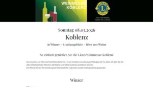 Weinmesse Koblenz Lions Club Koblenz Sophie von La Roche